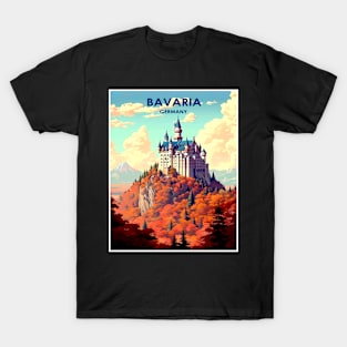 Castle Bavaria - Germany Travel and Tourism Print T-Shirt